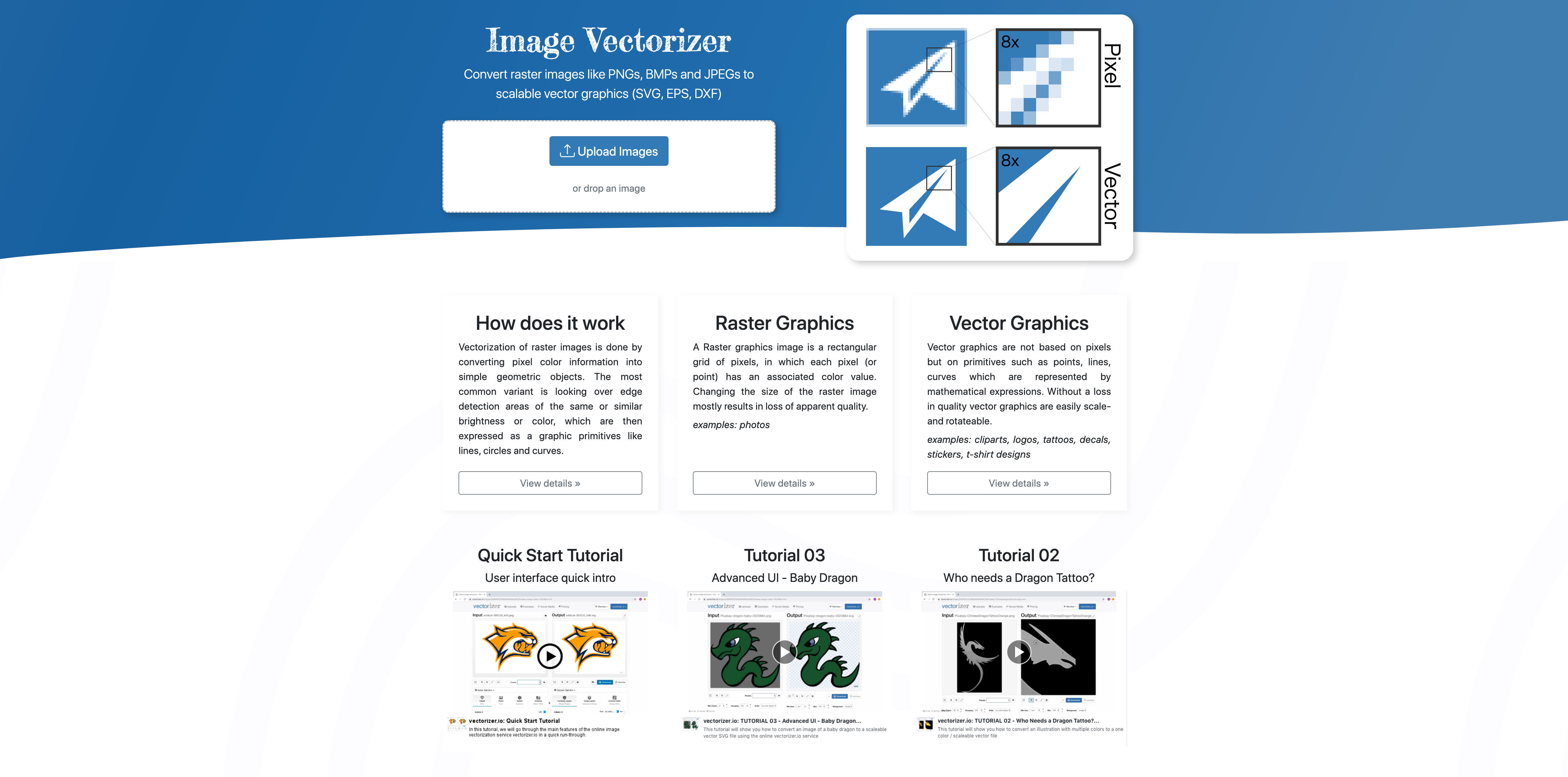 オンラインツール「Image Vectorizer」