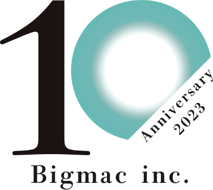 Bigmac inc.10周年記念ロゴ